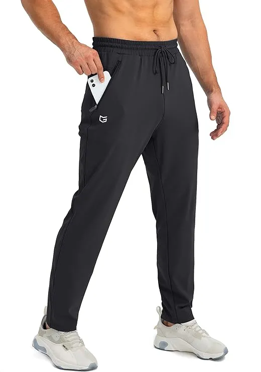 G Gradual Men’s Sweatpants with Zipper Pockets Tapered Joggers