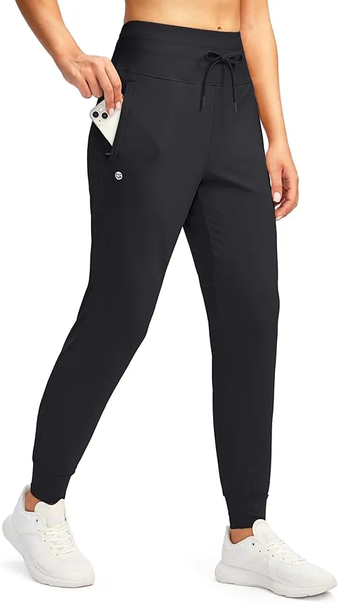 G Gradual Women’s Joggers Pants with Zipper Pockets High Waisted